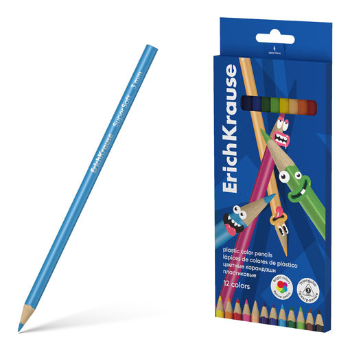Picture of EK PENCIL COLOURS TRIANGULAR 12 PACK
